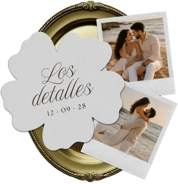 The wedding day details